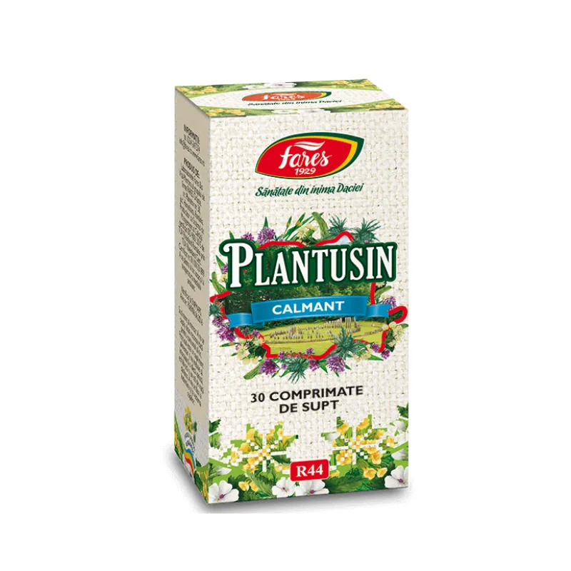 Plantusin, R44, 30 comprimate, Fares