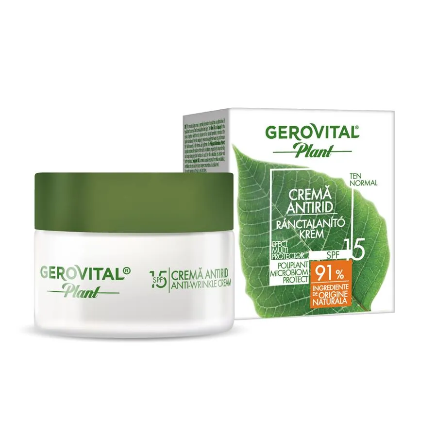 Gerovital Plant-Crema Antirid SPF15 ,50ml