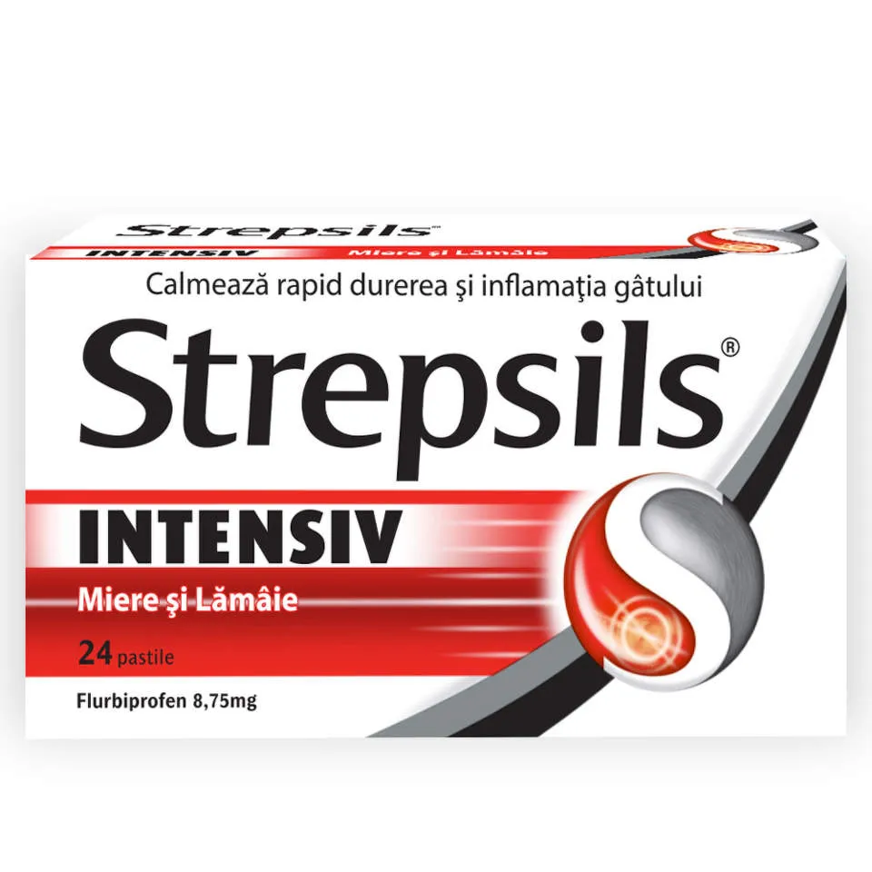 STREPSILS INTENSIV MIERE SI LAMAIE 24 PASTILE