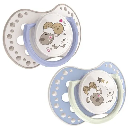 Lovi suzete din silicon Dynamic 0-3 luni Night & Day oita baiat x 2 bucati (cod 22/809)