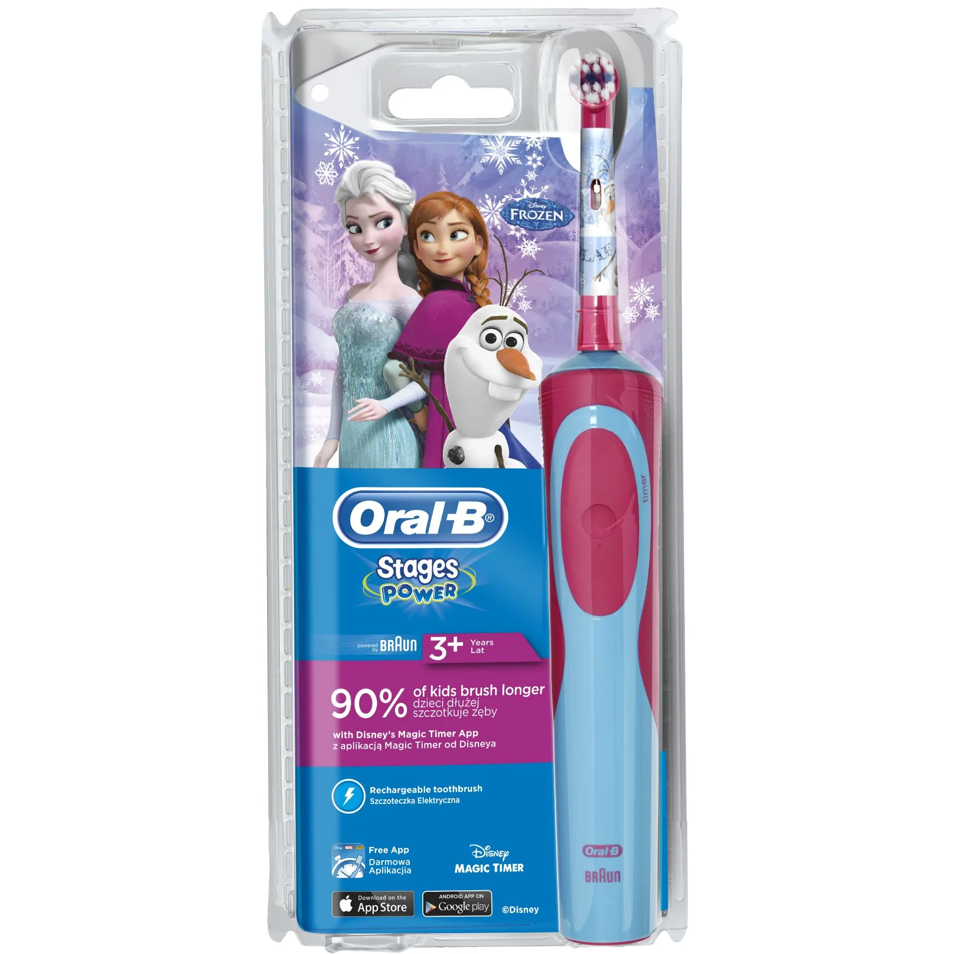 Perie Electrica Frozen D12 +3ani (Oral-B)