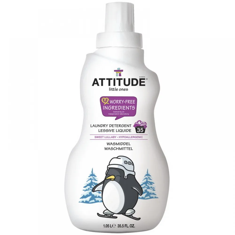 Detergent lichid pentru rufele bebelusilor, 35 spalari, pentru puiul meu drag (1050 ml), Attitude
