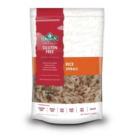 Spirale din orez, 250 g, Orgran