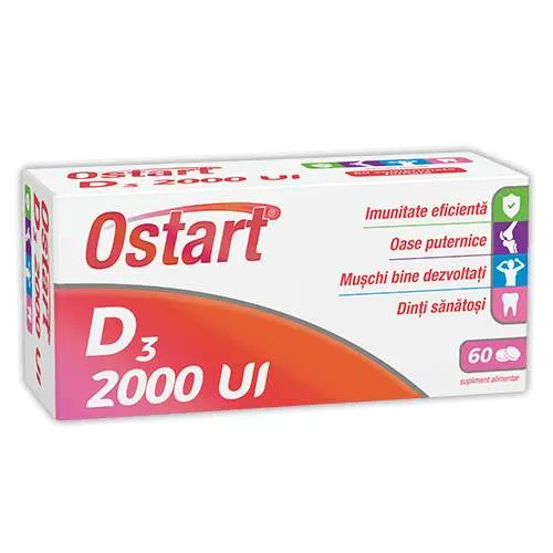 OSTART D3 2000UI 60 COMPRIMATE FILMATE FITERMAN