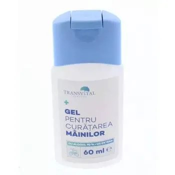 Gel pentru curatarea mainilor, 60ml, Transvital