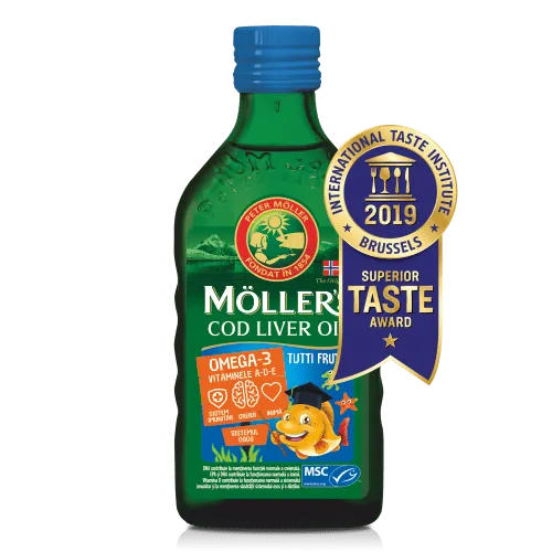 MOLLER'S Cod liver oil omega 3 tutti fruti x 250 ml (Möller's)