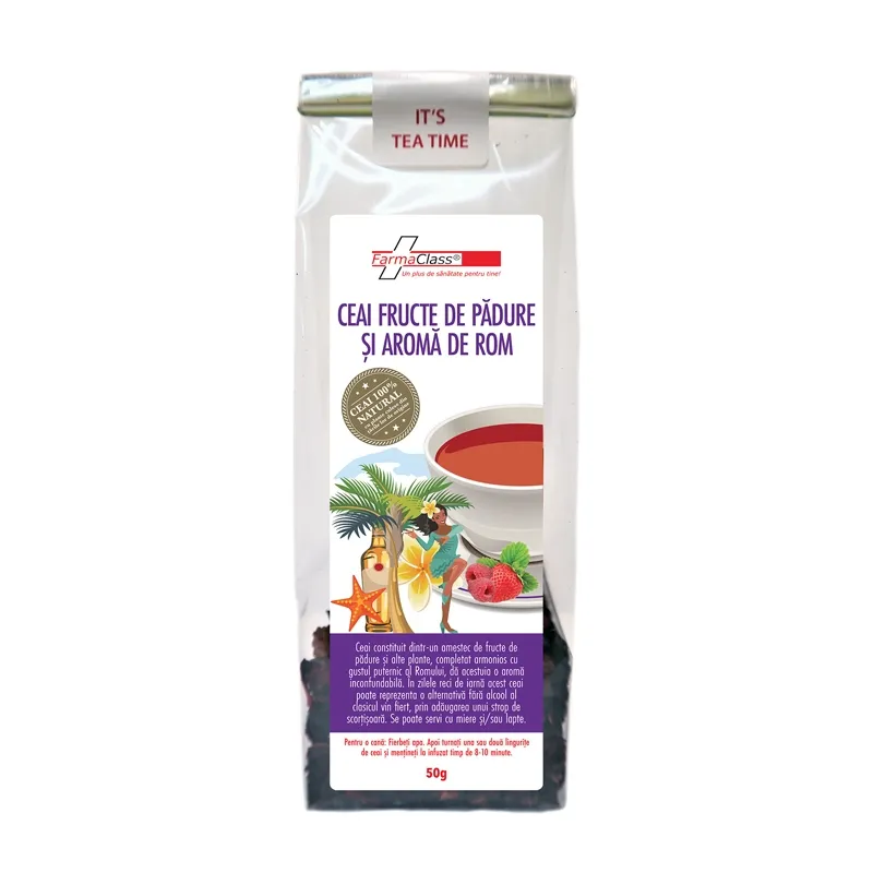 FarmaClass Ceai Fructe de Padure si Aroma de Rom 50g