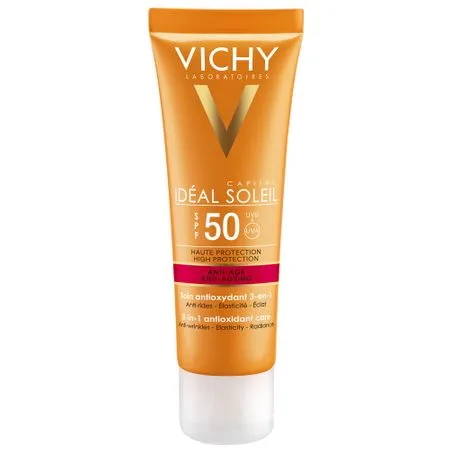 Vichy Ideal Soleil Crema Antioxidanta Anti-rid 3in1 SPF50 50ml