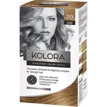 Vopsea de par Kolora 7.0 Natural Blonde, 50ml, Aroma