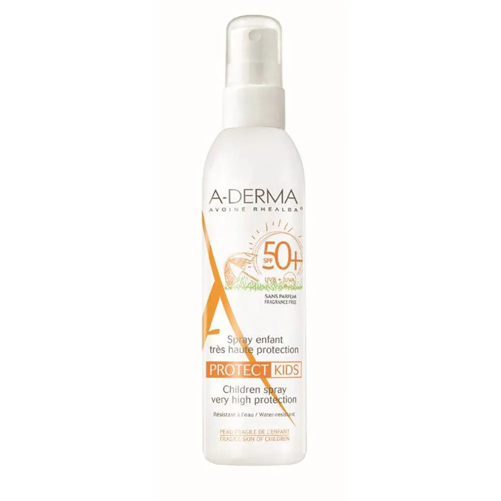 A-Derma Spray protectie solara pentru copii SPF 50+ Protect Kids, 200 ml, Pierre Fabre
