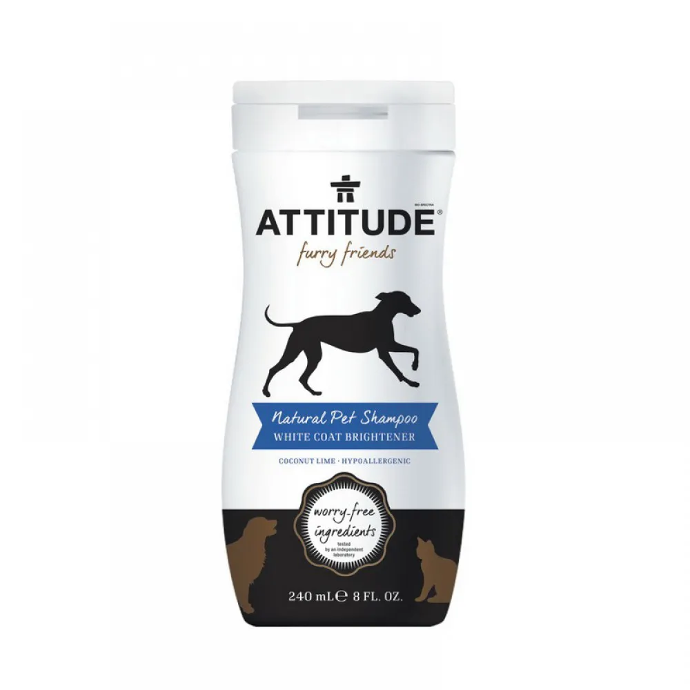 Sampon blana alba stralucitoare (240 ml), Attitude