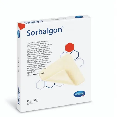 HartMann Sorbalgon alginat Ca 10x10cm x 10buc