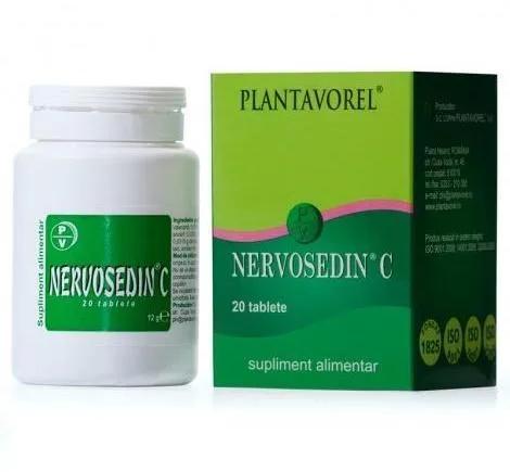 Nervosedin C  ,20 comprimate (PLANTAVOREL)