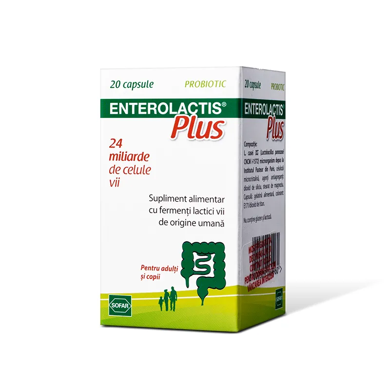 ENTEROLACTIS PLUS X 20 CAPSULE
