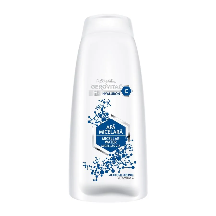 Apa micelară H3 Hyaluron C, 400 ml, Gerovital 490