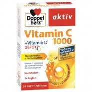 DOPPELHERZ Vitamina C 1000mg + Vit.D x 30 comprimate