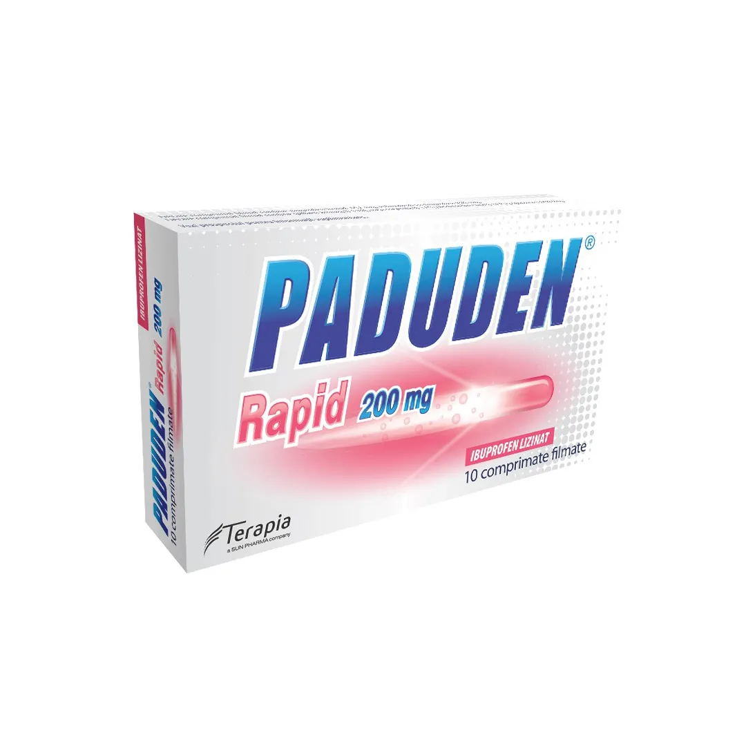 Paduden Rapid 200mg, 10 comprimate, Terapia