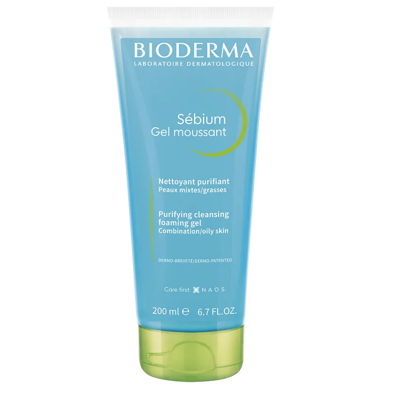 Gel spumant Sebium, 200 ml, Bioderma