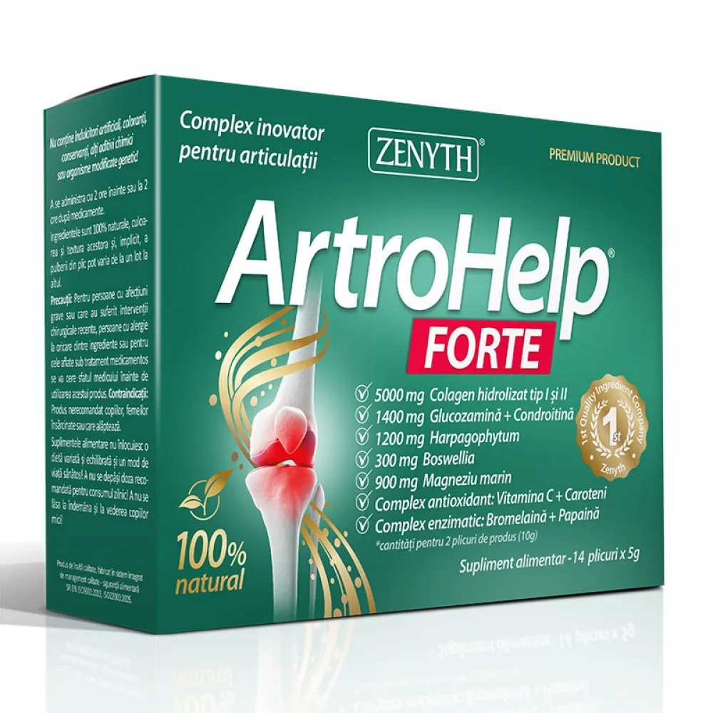 ArtroHelp Forte 5 grame (14 plicuri), Zenyth Pharmaceuticals