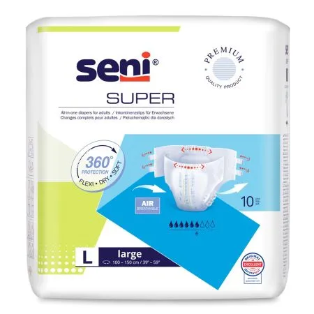 Scutece cu sistem inchis Super Seni, Large, 10 bucati, Seni