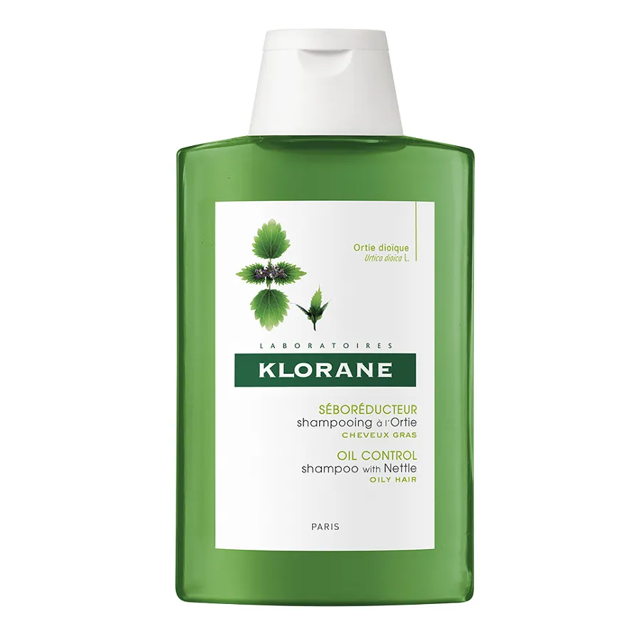 KLORANE Sampon cu extract de urzica pentru reglarea sebumului, 200 ml