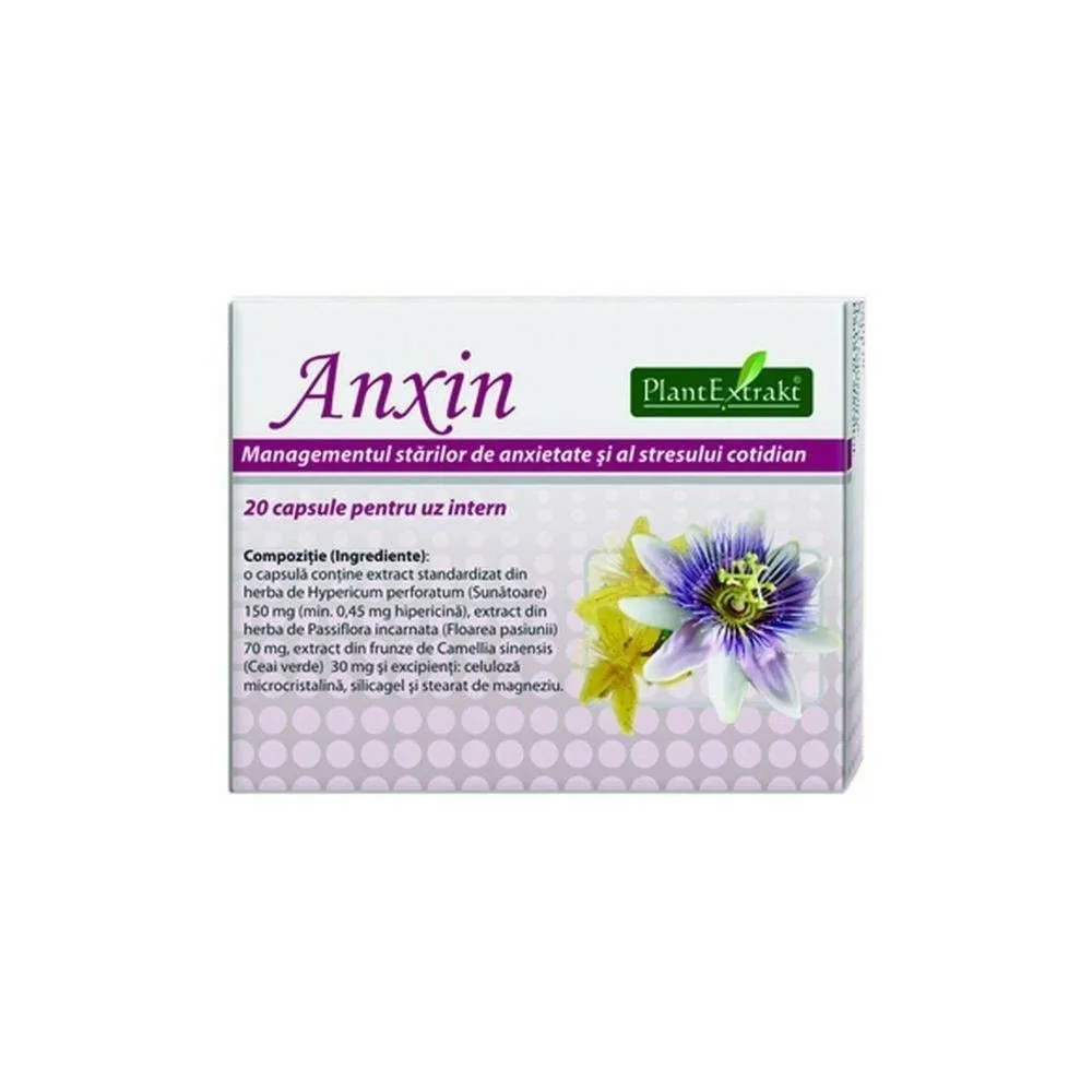 Anxin, 20 capsule, Plant Extrakt
