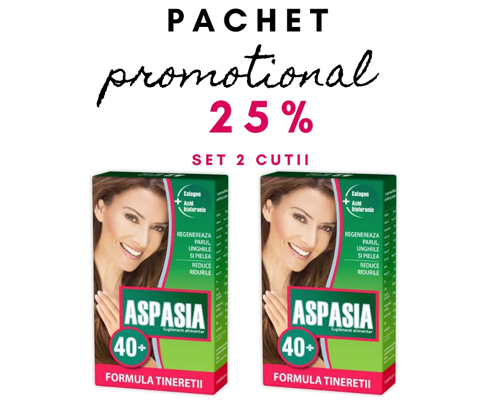 ZDROVIT-ASPASIA 40+ X 84 CP SET 2 CUTII - 25% CADOU   ZDROVIT
