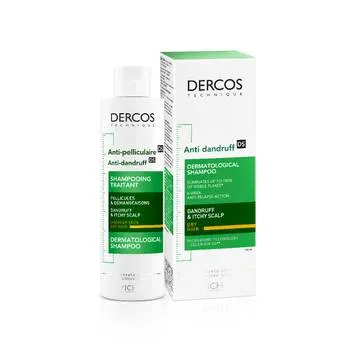 Sampon anti-matreata pentru par uscat, 200ml, Dercos