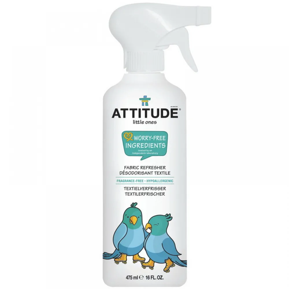 Solutie de reimprospatare si eliminarea mirosurilor, fara parfum (475 ml), Attitude