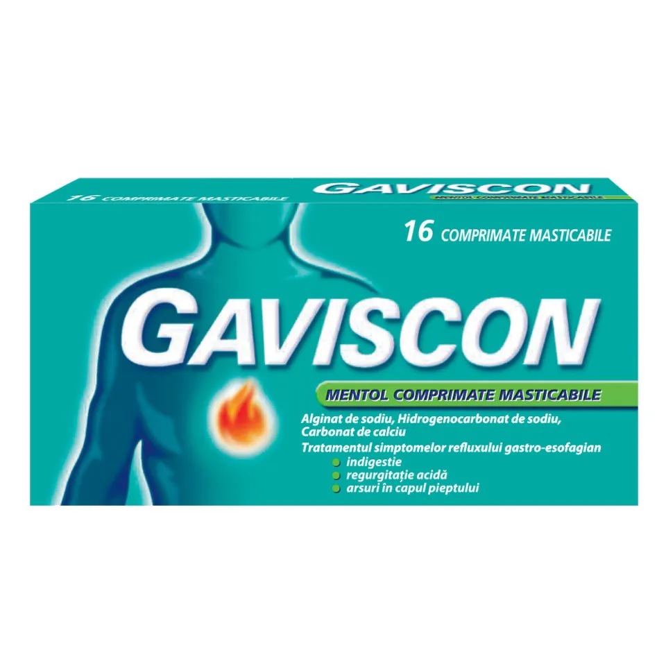 GAVISCON MENTOL 16 COMPRIMATE MASTICABILE