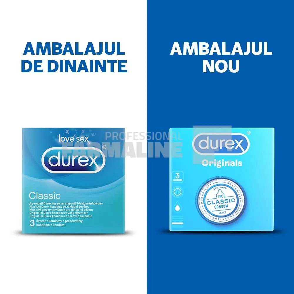 Durex Originals Prezervative 3 bucati
