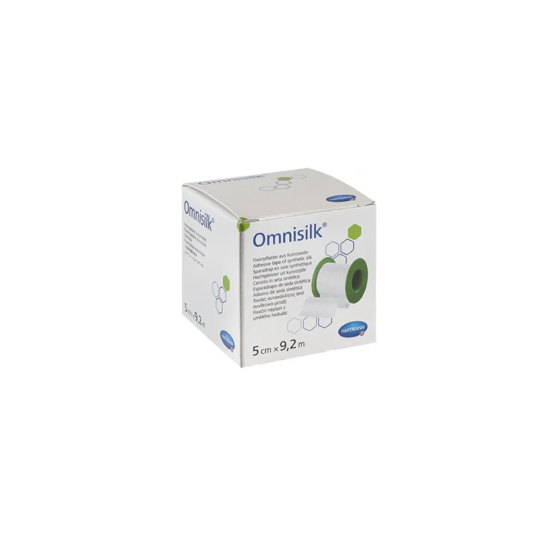 Plasture Omnisilk rola suport matase, 5 cm x 9,2 m, 1 bucata, Hartmann