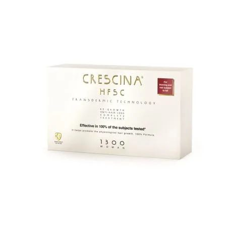 Tratament complet pentru femei Crescina Transdemic HFSC 1300 Woman, 10+10 fiole, Labo