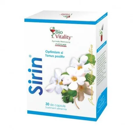 Bio Vitality Sirin Optimism si tonus pozitiv, 30 capsule