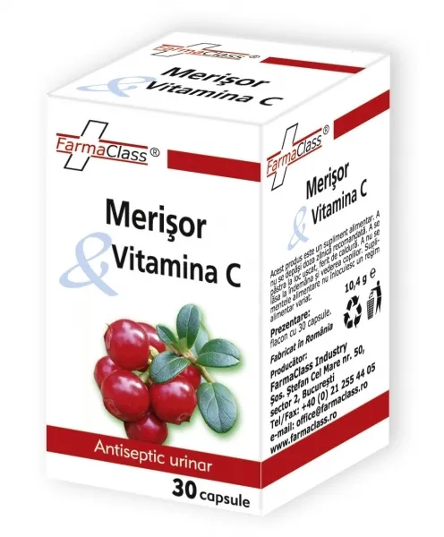 FarmaClass Merisor si Vitamina C x 30 capsule