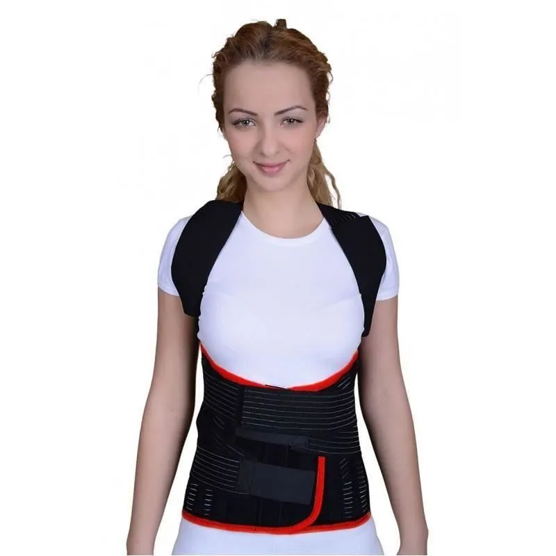 Orteza toracolombosacrala-corset hessing negru XL, BRC330K