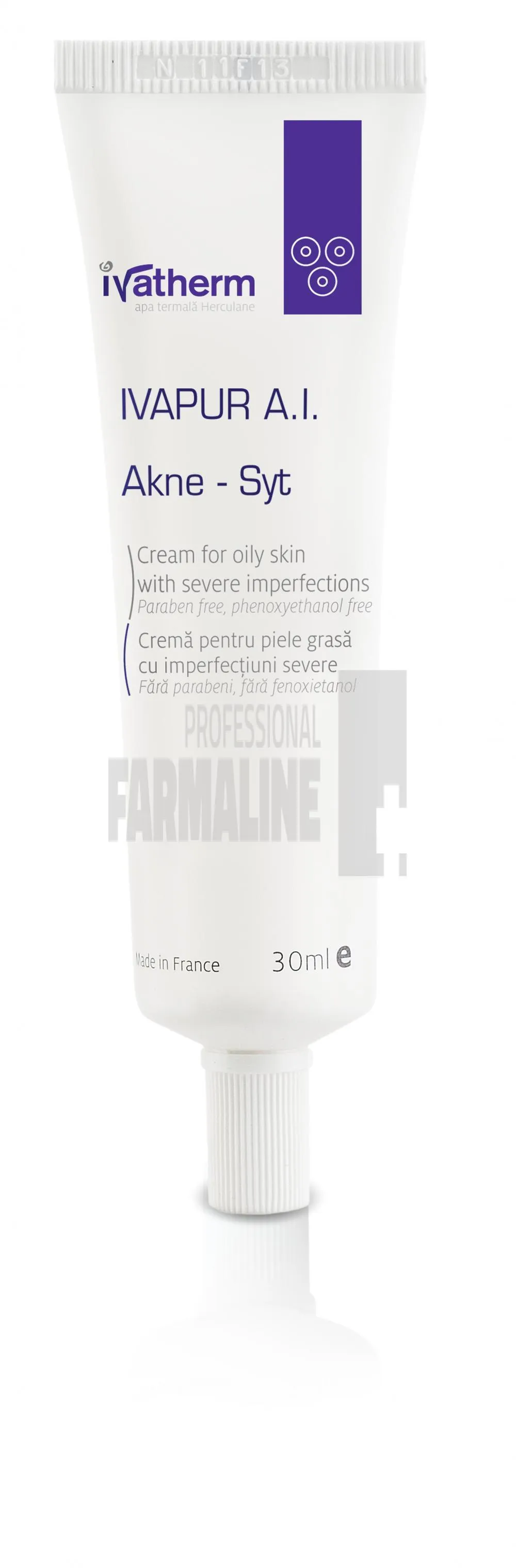 Ivapur A.I Akne-Syt Crema pentru piele grasa cu imperfectiuni 30 ml