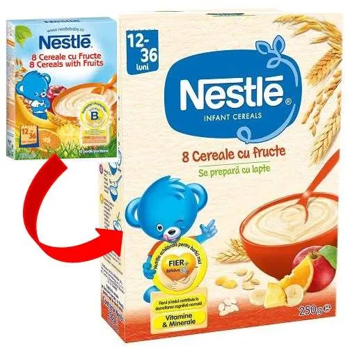 NESTLE 8 Cereale cu fucte x 250g