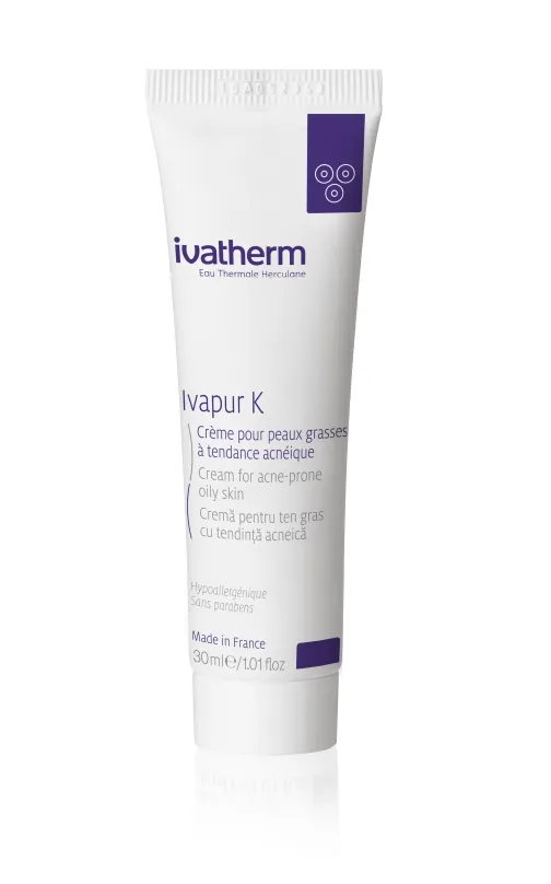 Ivatherm Ivapur Crema K Ten Gras cu Tendinta Acneica 30ml