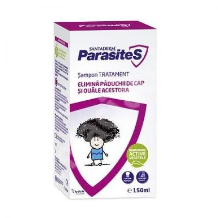 Sampon tratament impotriva paduchilor Santaderm, 150 ml, Viva Pharma