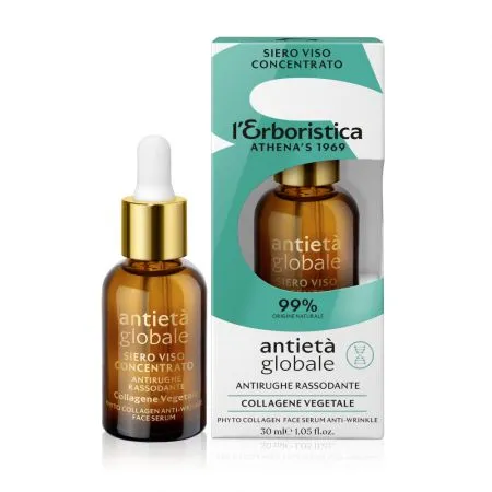 Ser concentrat pentru fata cu colagen vegetal, 30 ml, L'Erboristica