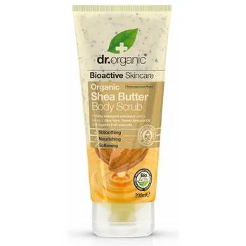 Dr.Organic Shea Butter Scrub de corp, 200ml