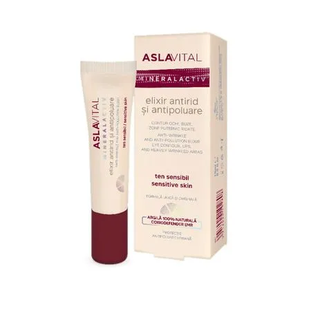 Elixir antirid si antipoluare Mineralactiv, 15 ml, Aslavital 152