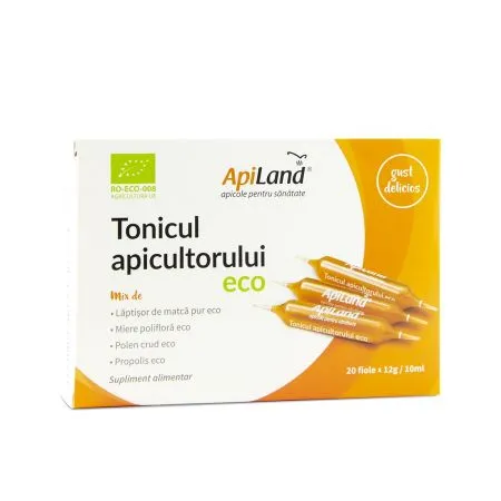 Tonicul apicultorului Bio, 20 fiole, Apiland