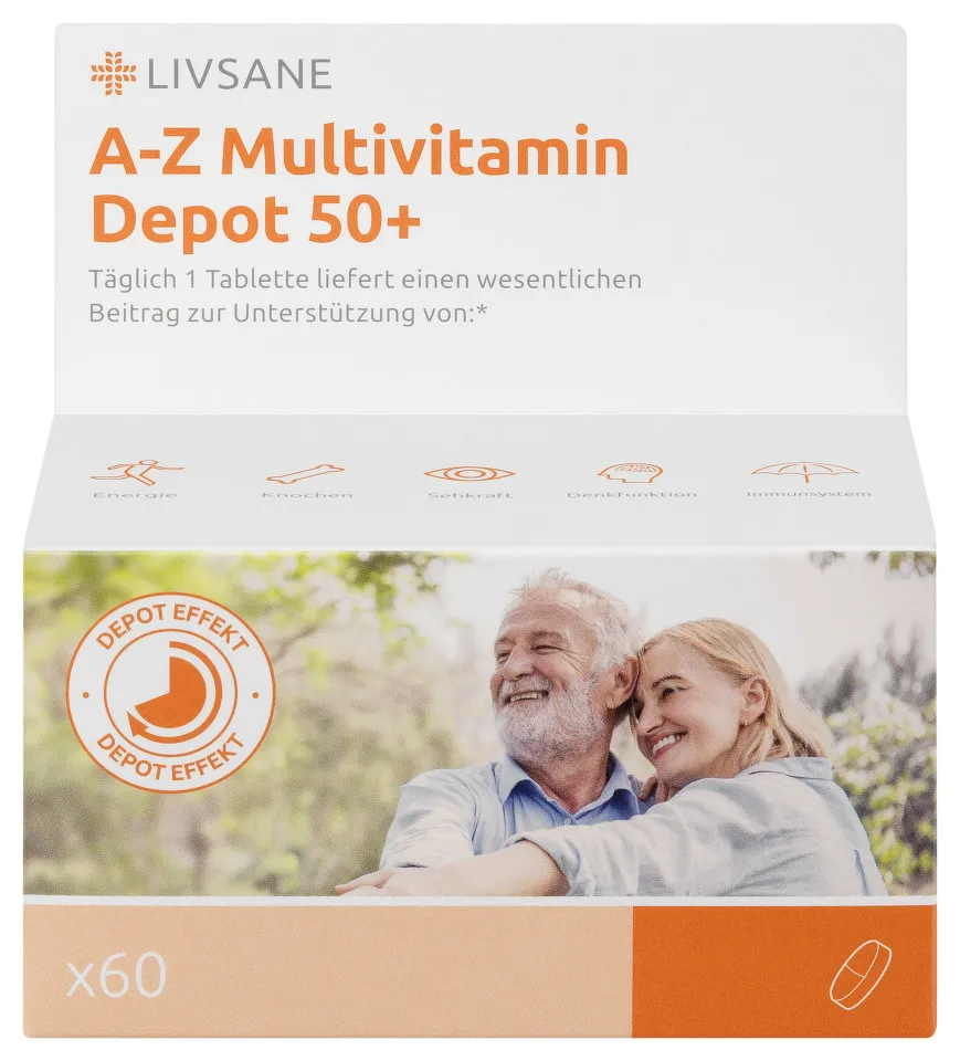 LIVSANE MULTIVITAMINE A-Z DEPOT 50+ 60 TABLETE