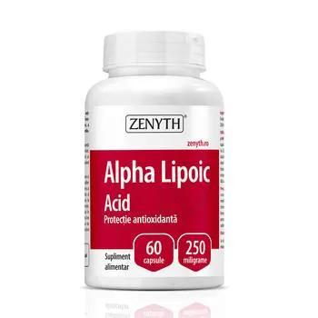 Acid Alpha Lipoic 250mg, 60 capsule, Zenyth