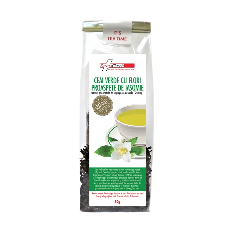 FarmaClass Ceai Verde si Flori de Iasomie 50g