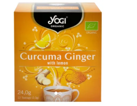 Ceai Eco curcuma ghimbir si lamaie 12pl (YogiTea)