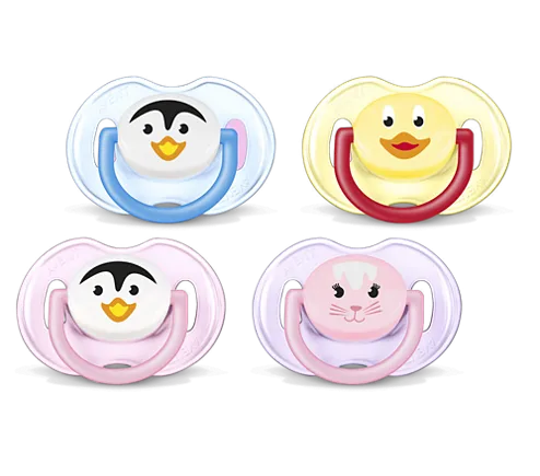 Suzete 0-6 luni, Figurine x 2 buc, 0%BPA