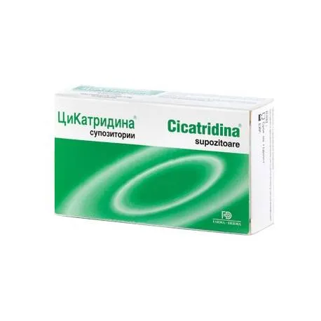 Cicatridina tratament adjuvant pentru hemoroizi, 10 supozitoare